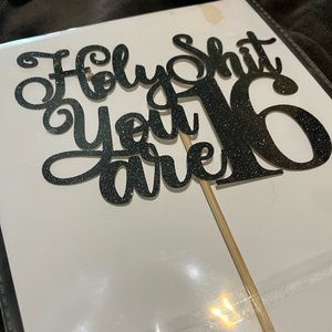 Cake topper- 16 year old